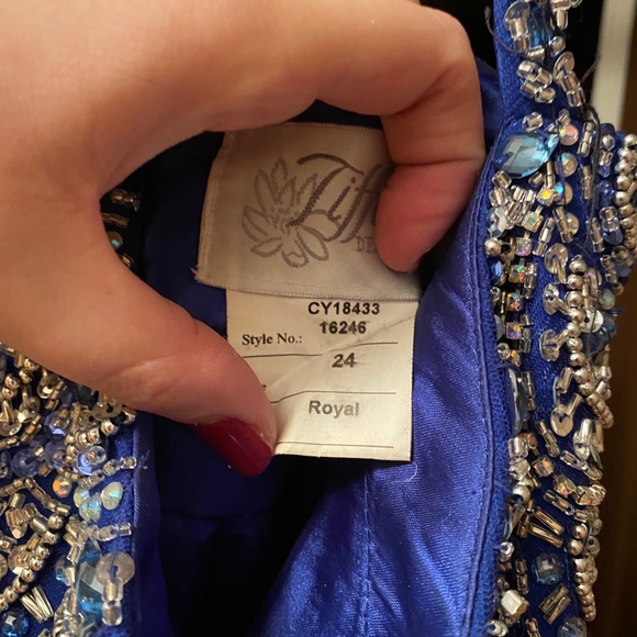 Royal Blue Prom Dress - Picture 3 of 5